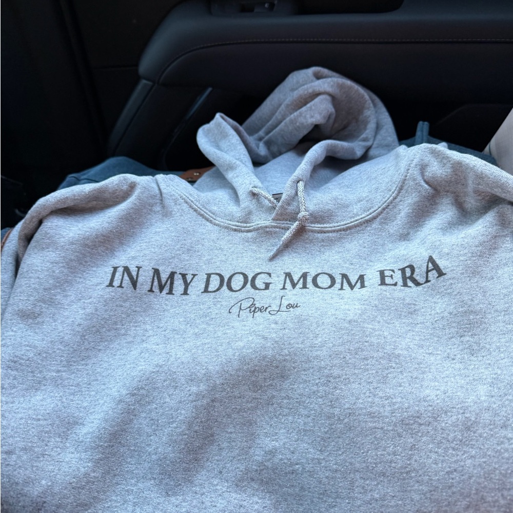 Piper Lou Women's Gray Dog Mom Hoodie